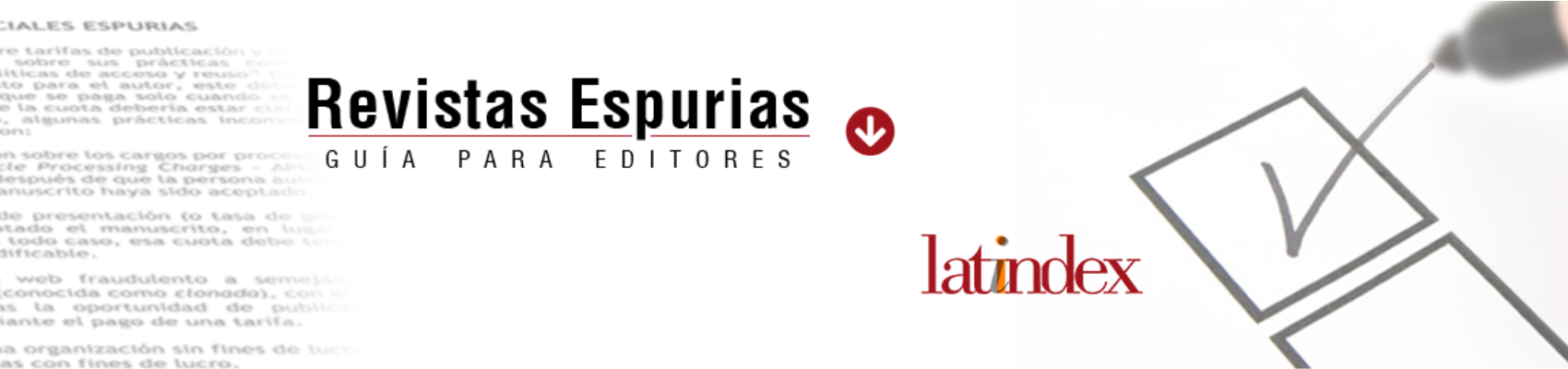 Identificación y tratamiento de revistas espurias en Latindex - Guía para Editores